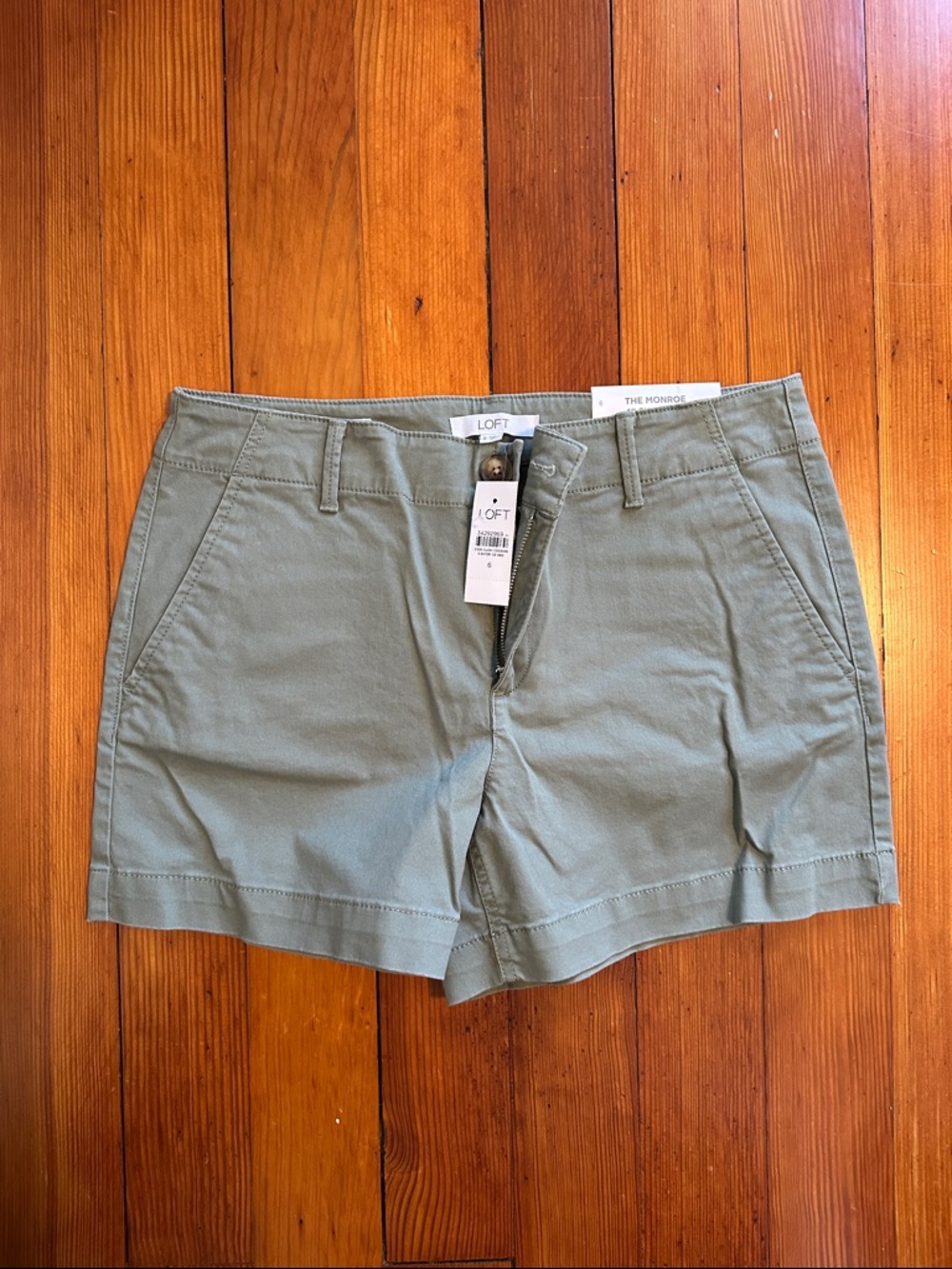 LOFT Olive Green Chino Shorts